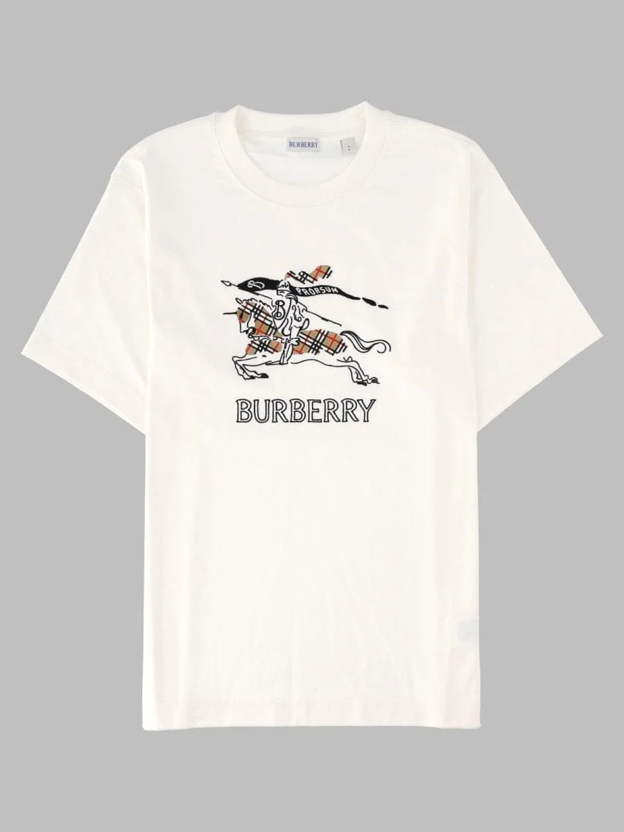 Burberry Men T-Shirt In Cotone Con Knight Check - 1