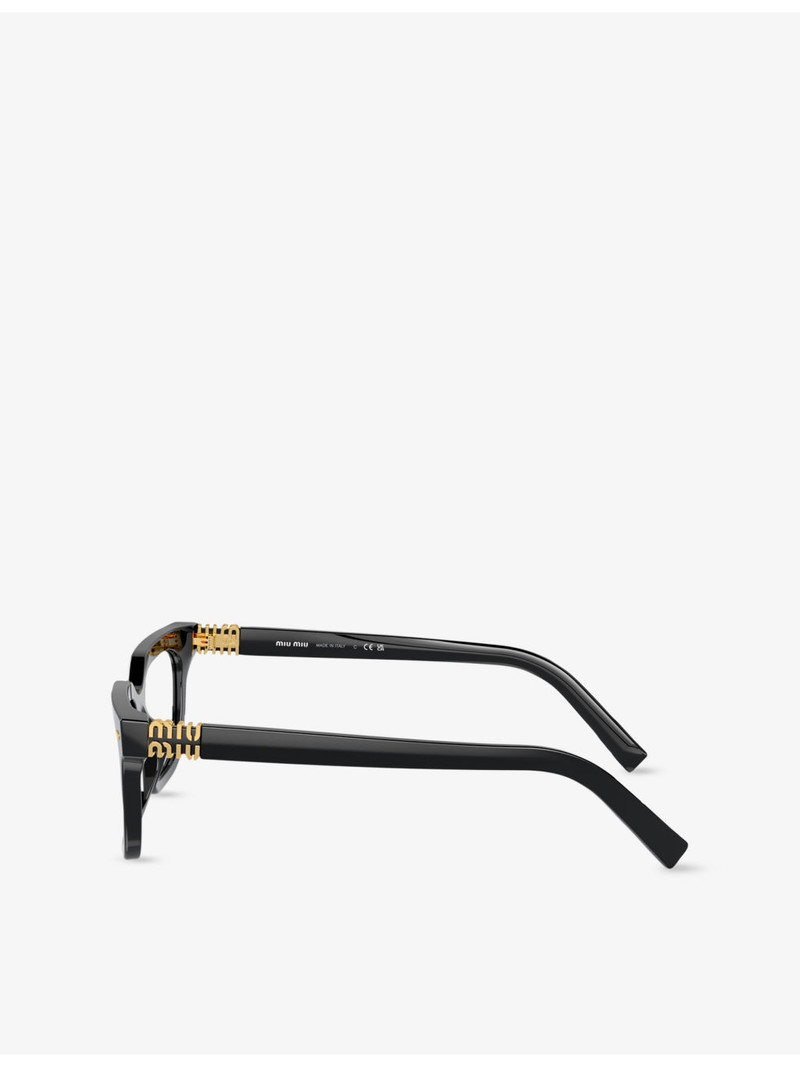 Miu Miu MU 07XV Rectangle-Frame Acetate Glasses outlook