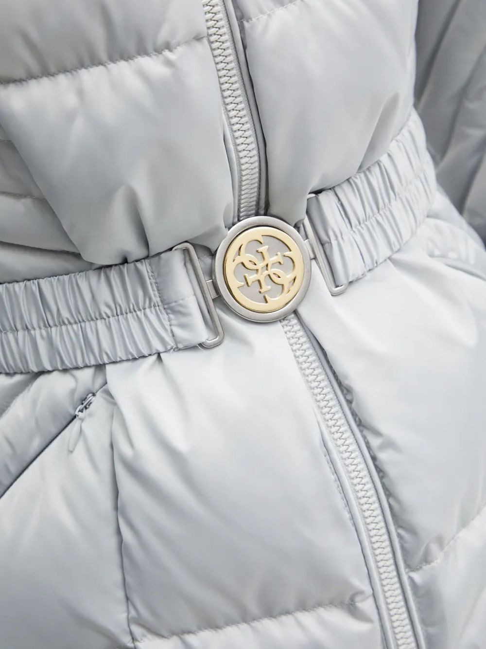 quilted-pattern single-breasted coat - 5