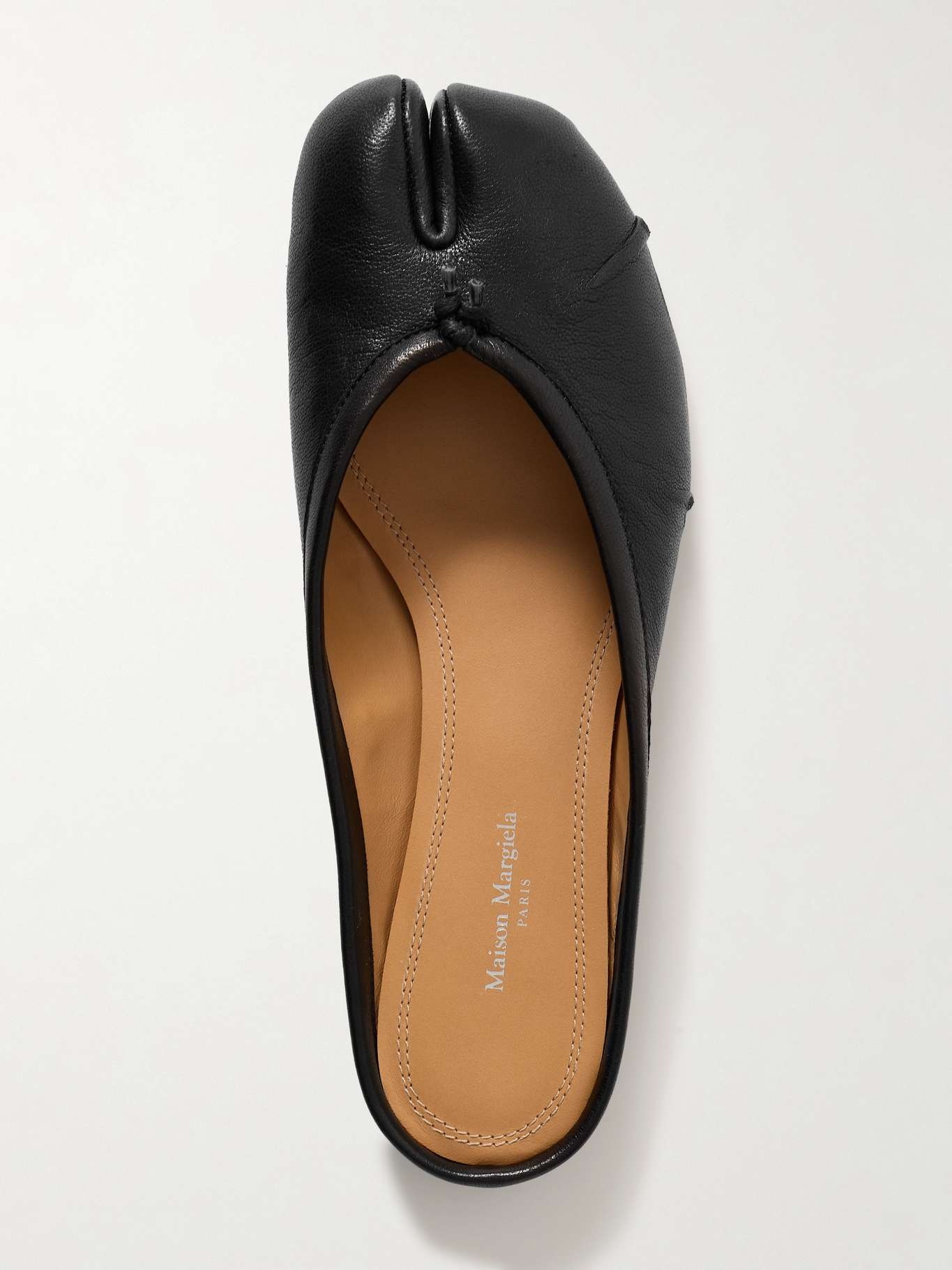 Tabi split-toe leather slippers - 5