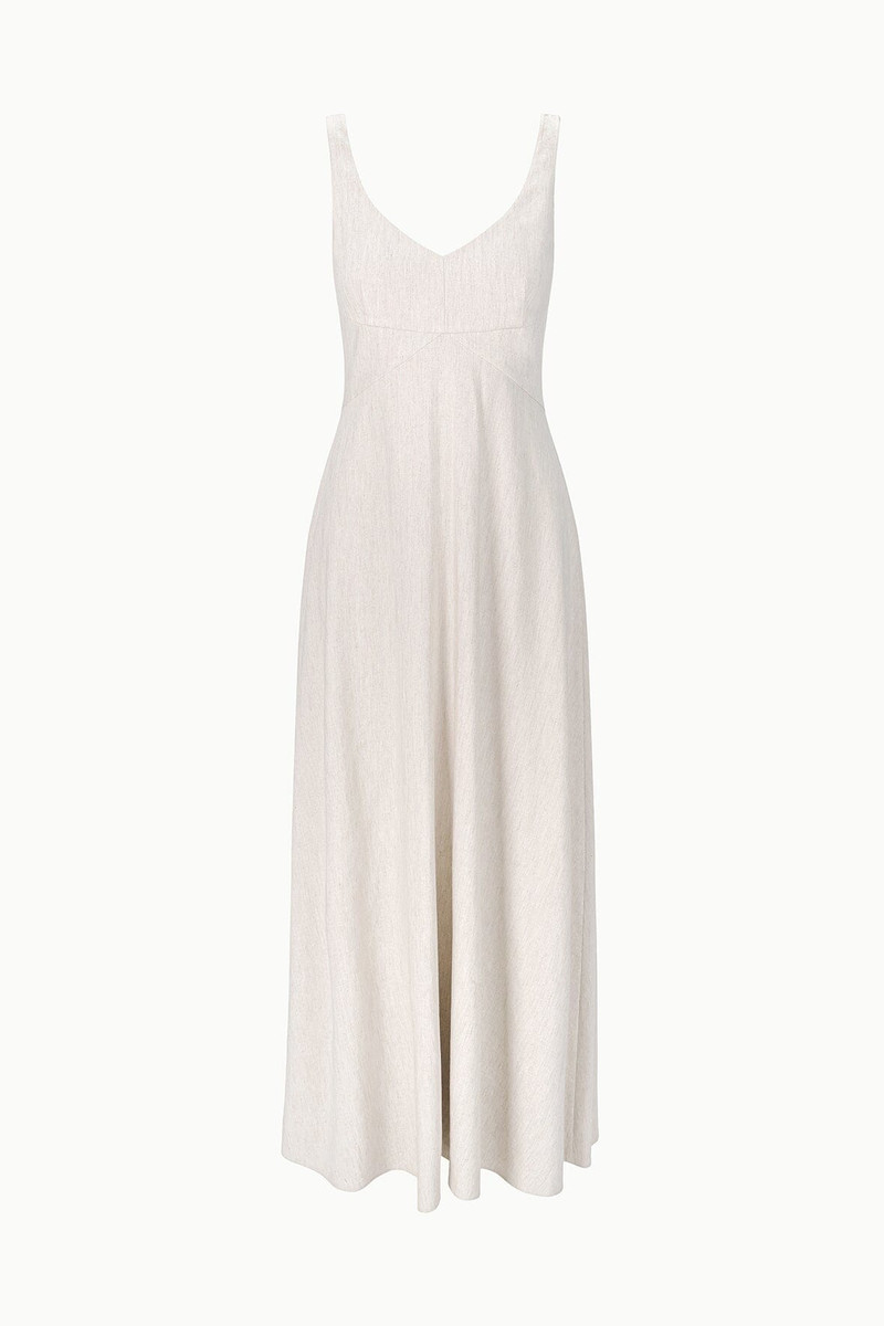 STAUD MADISON LINEN DRESS NATURAL 5