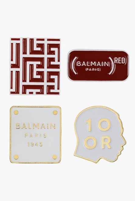 (Balmain) RED - Balmain Festival V02 lapel pin - 1