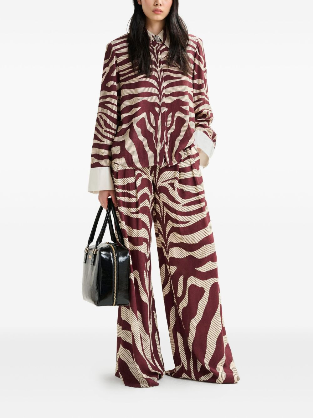 zebra-print shirt - 2