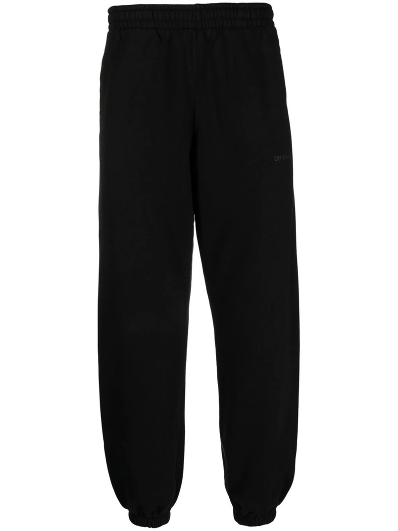 Diag-stripe cotton joggers - 1