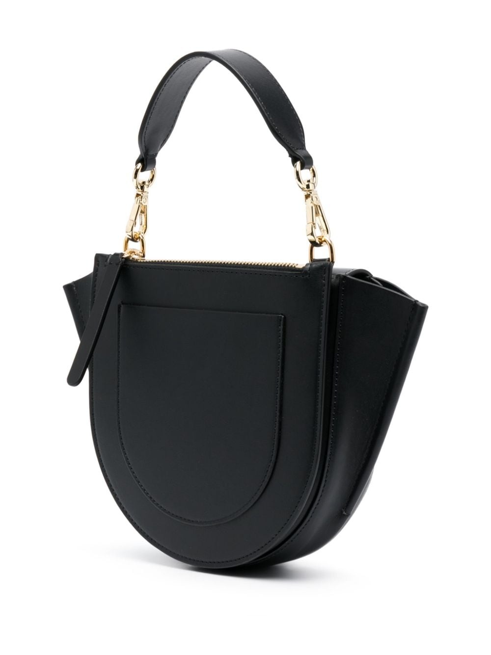 logo-print leather tote bag - 3