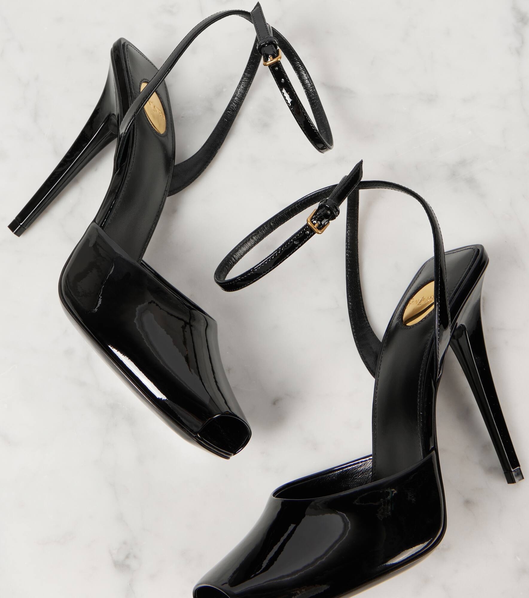 La Scandale 110 patent leather sandals - 5