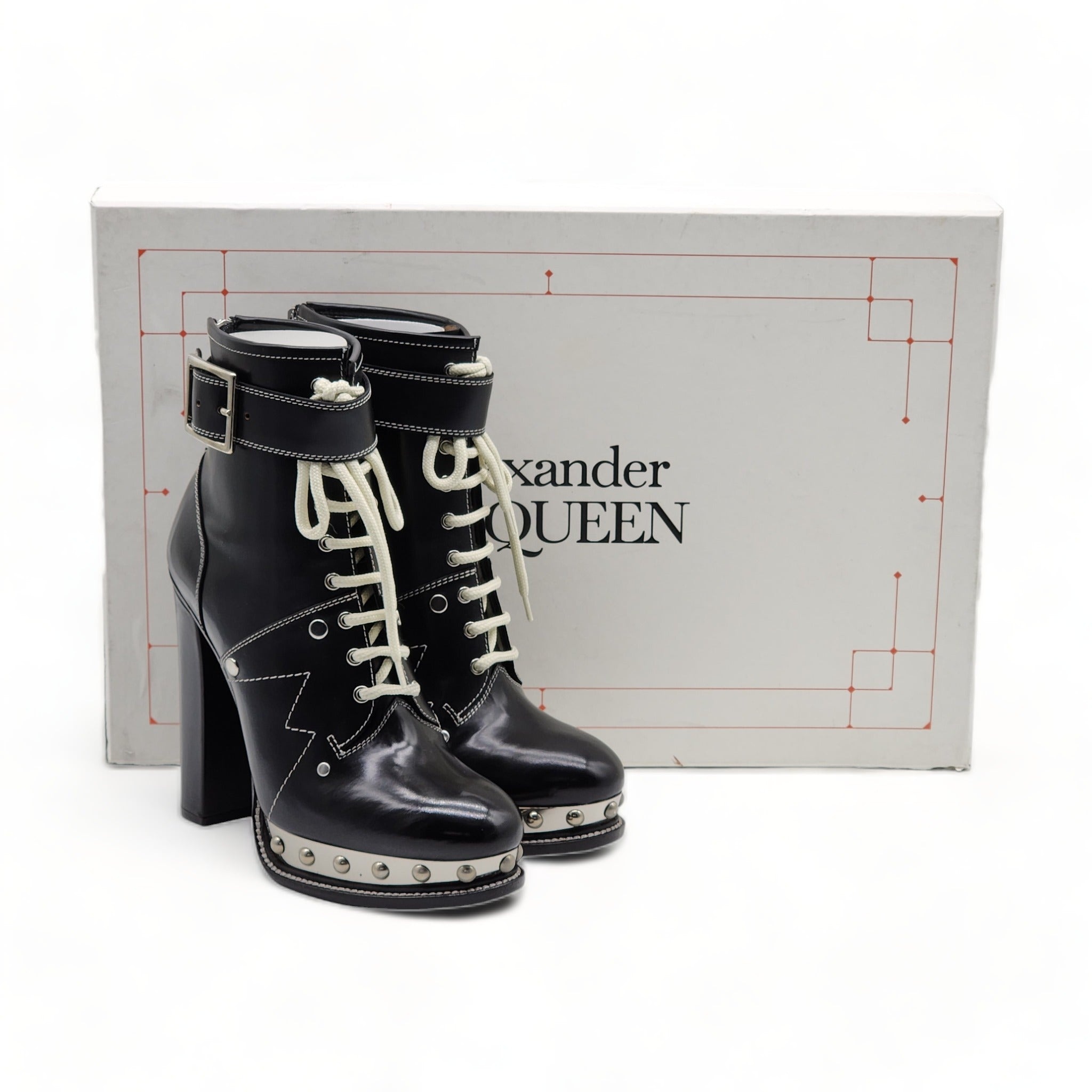 Alexander McQueen Tread Slick Boots - Leather - Black - 6