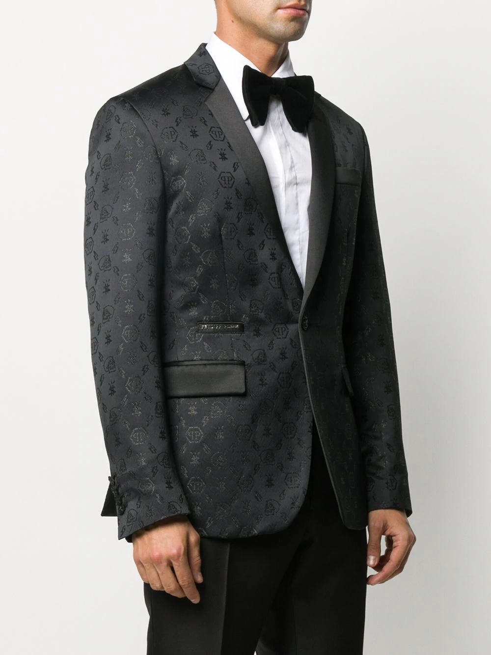 monogram tuxedo jacket - 3