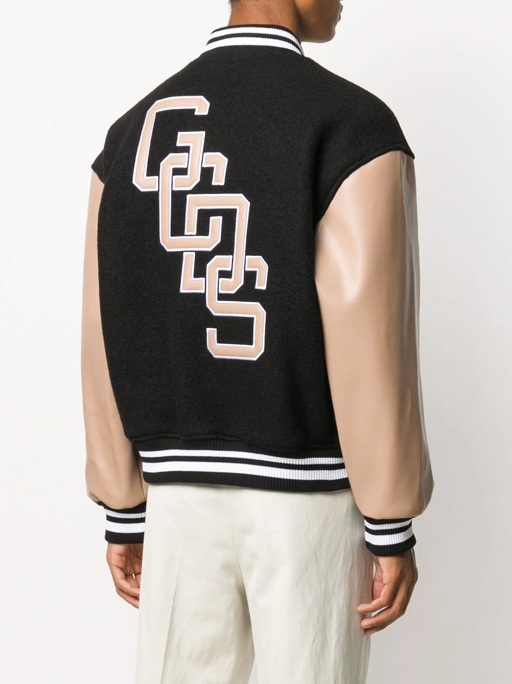 embroidered logo bomber jacket - 4