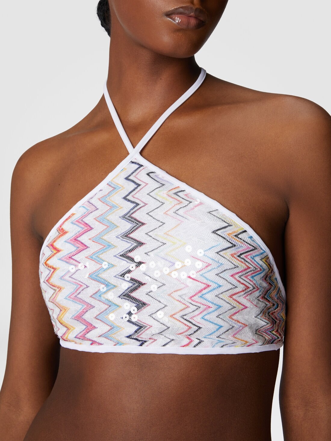 Bikini with halter neck and sequins - 5