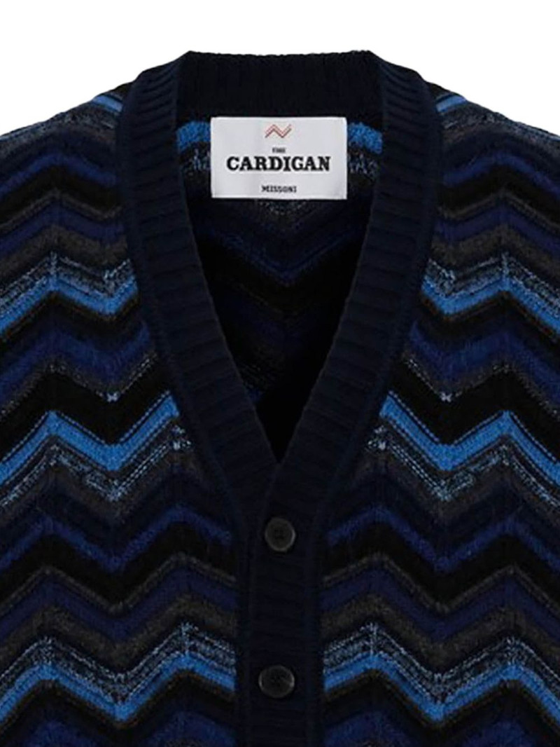 Missoni chevron-knit cardigan outlook