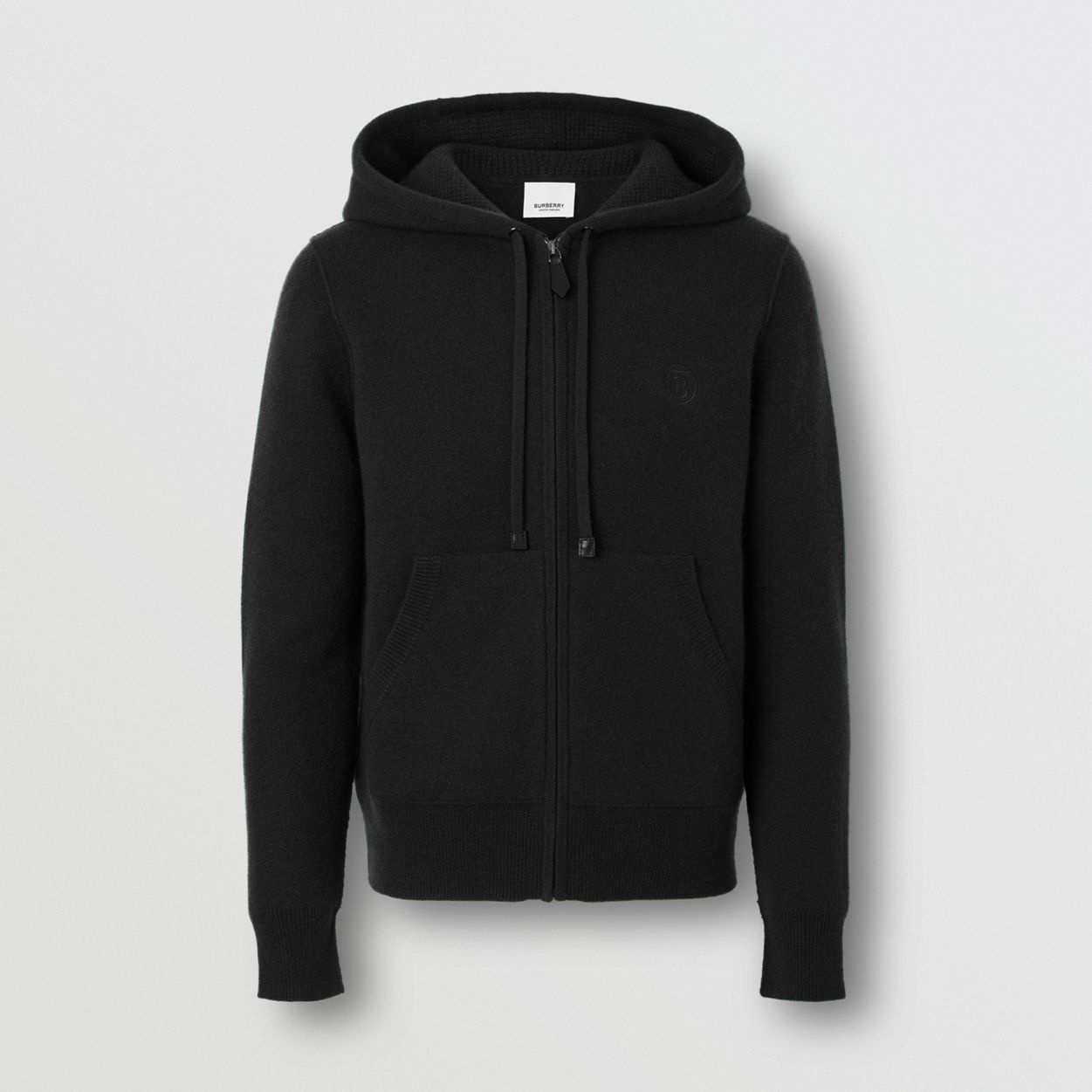 Monogram Motif Cashmere Blend Hooded Top - 1