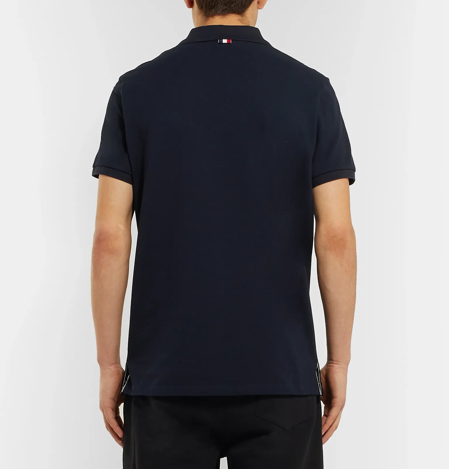 Maglia Grosgrain-Trimmed Cotton-Piqué Polo Shirt - 5