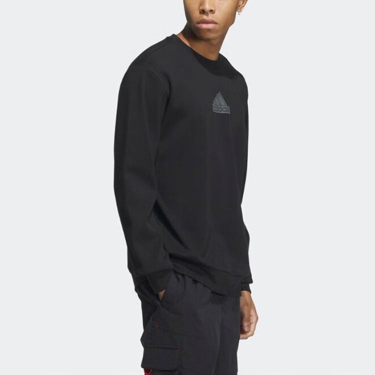 adidas Logo Long Sleeve 'Black' IP4965 - 4