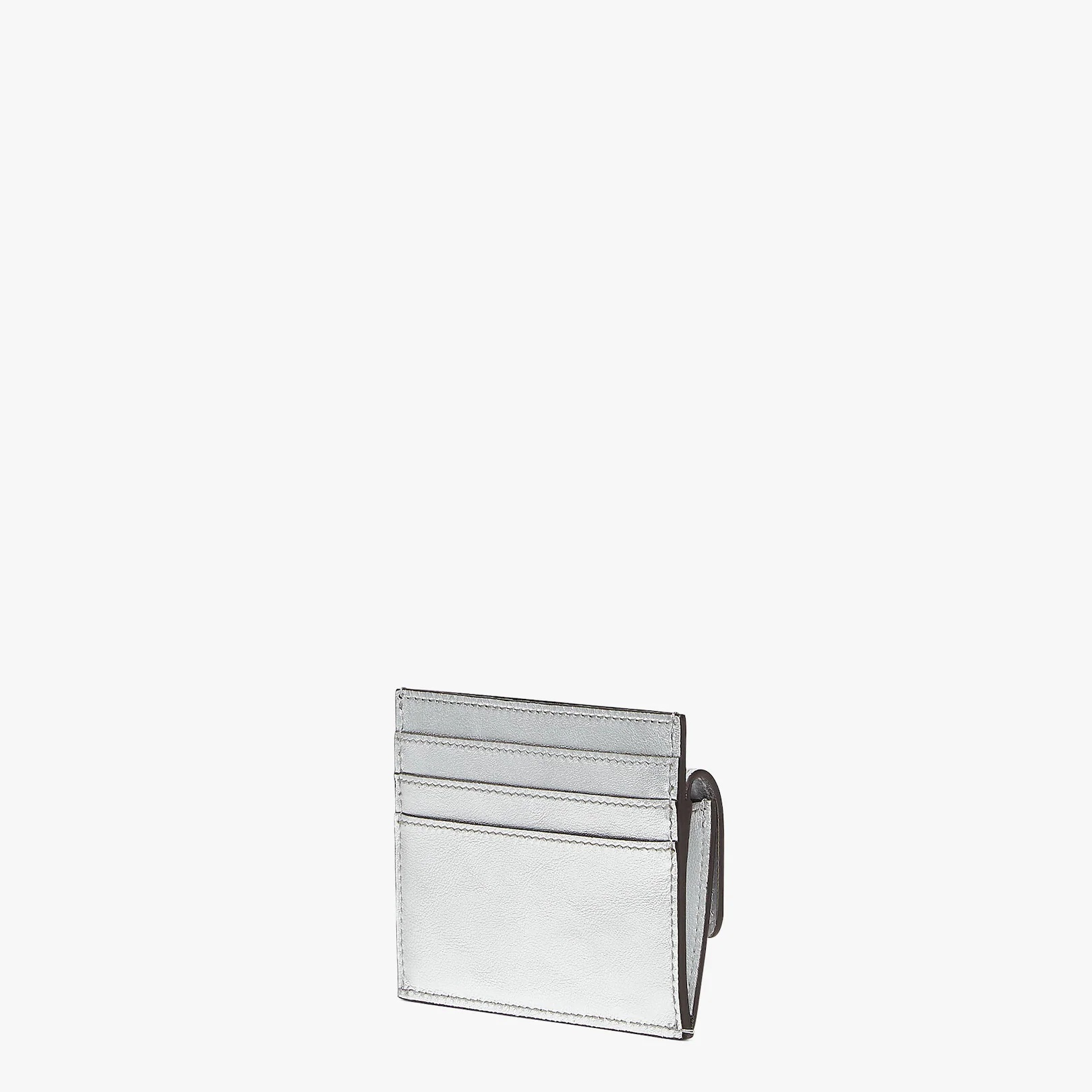 Silver leather cardholder - 2
