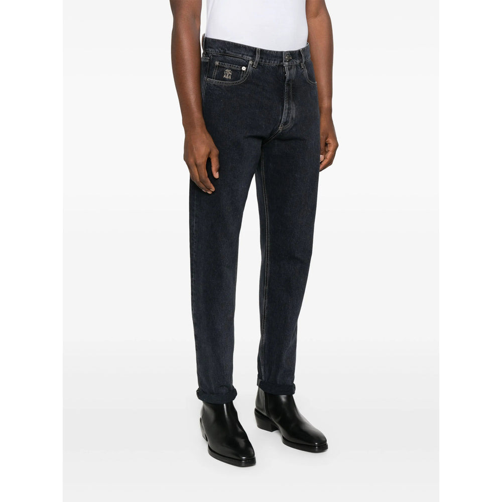 Brunello Cucinelli Blue Denim - Slim-Fit Jeans Men - 2