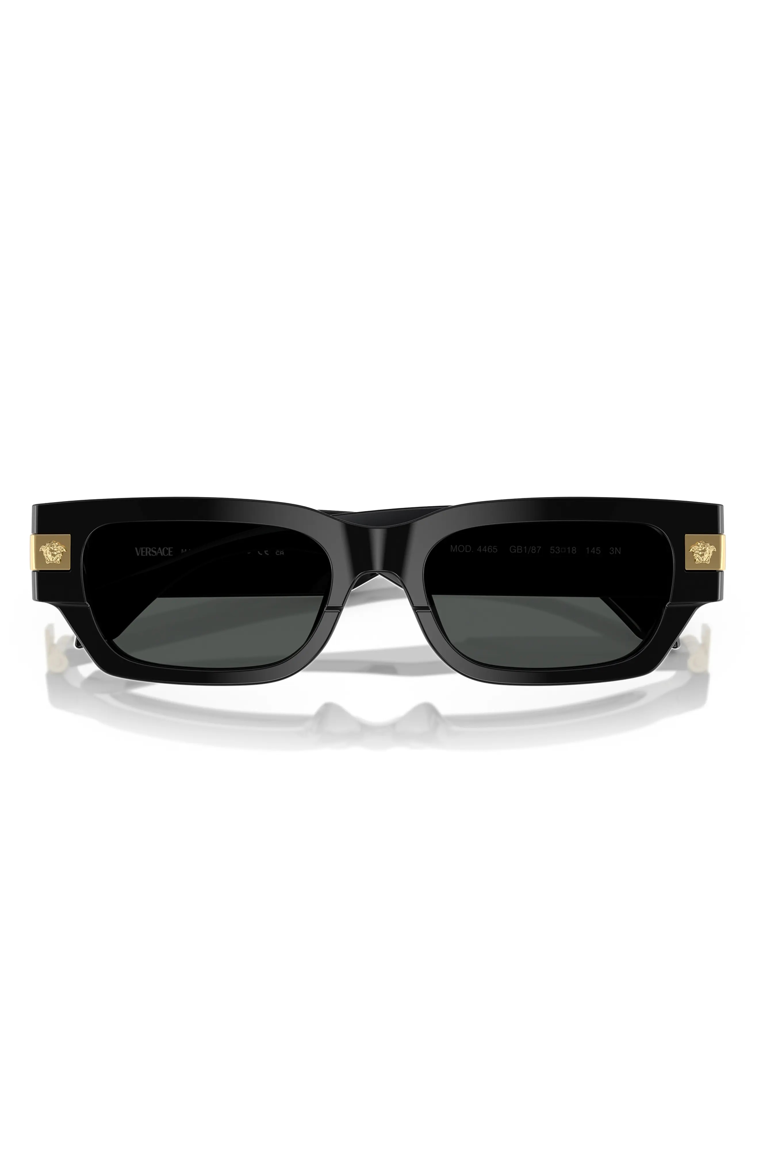 53mm Plaque Rectangular Sunglasses - 5