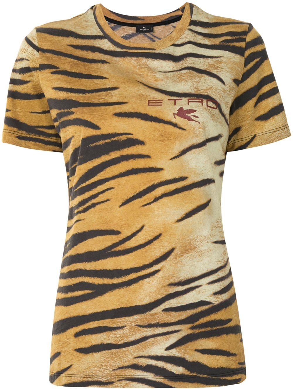 animal print T-shirt - 1