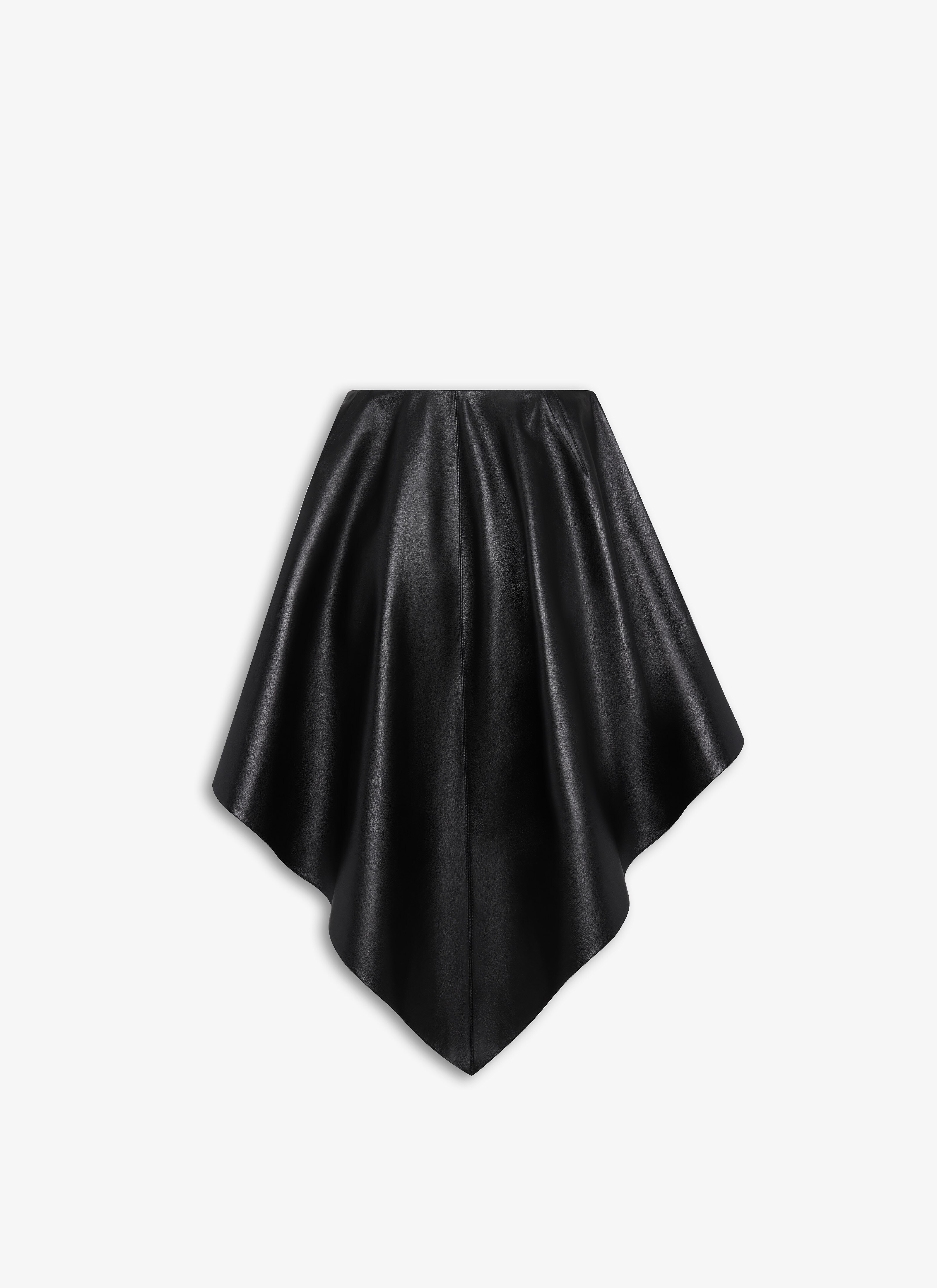 Alaïa ASYMMETRICAL LEATHER SKIRT | REVERSIBLE