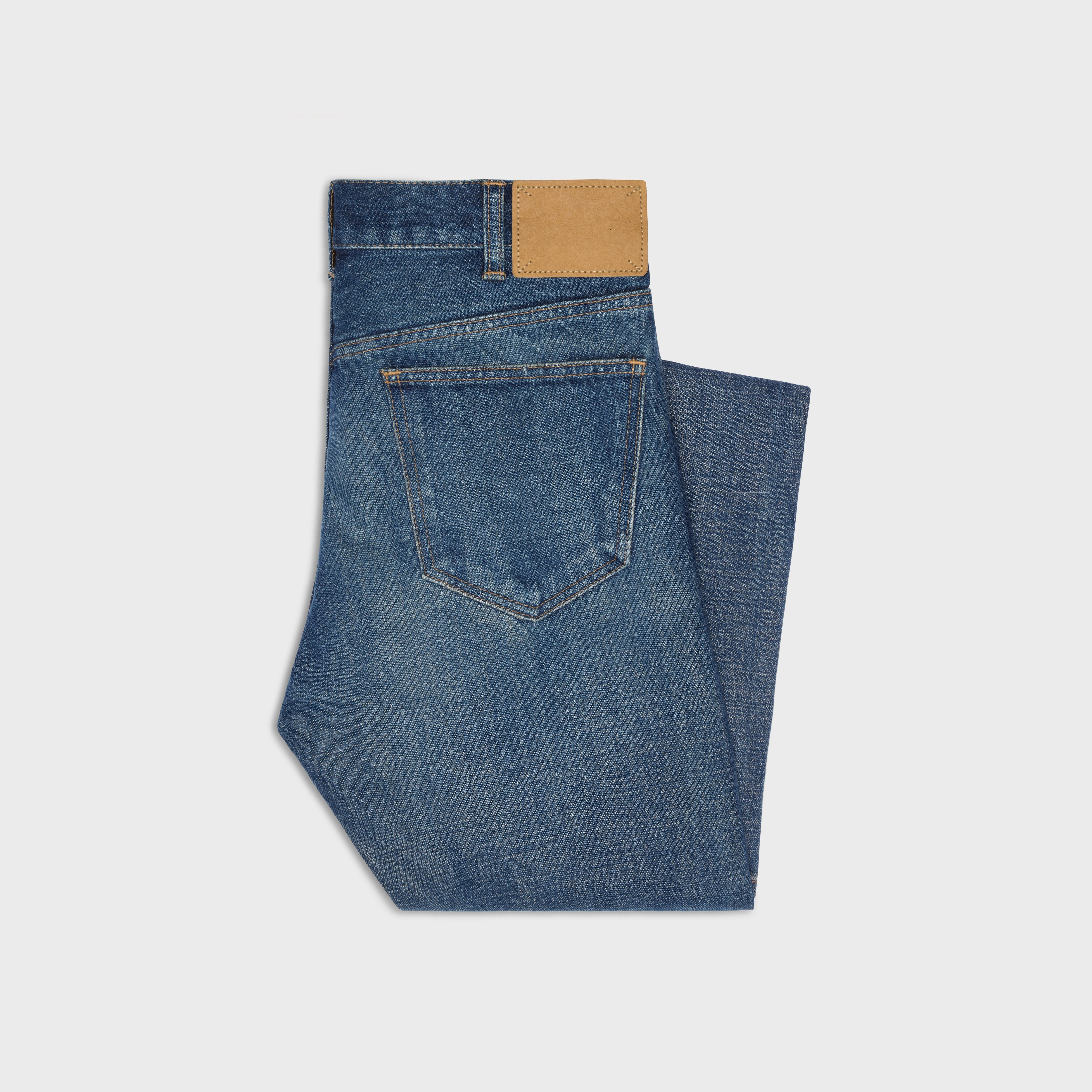 セリーヌ Celine Francoise Jeans Women's Francoise jeans in raw wash denim | CELINE | 24S