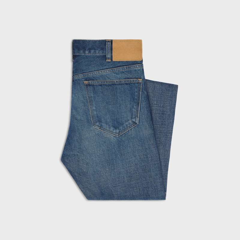 CELINE Francoise jeans in dark union wash denim outlook