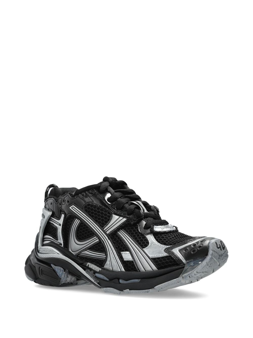 panelled sneakers - 2