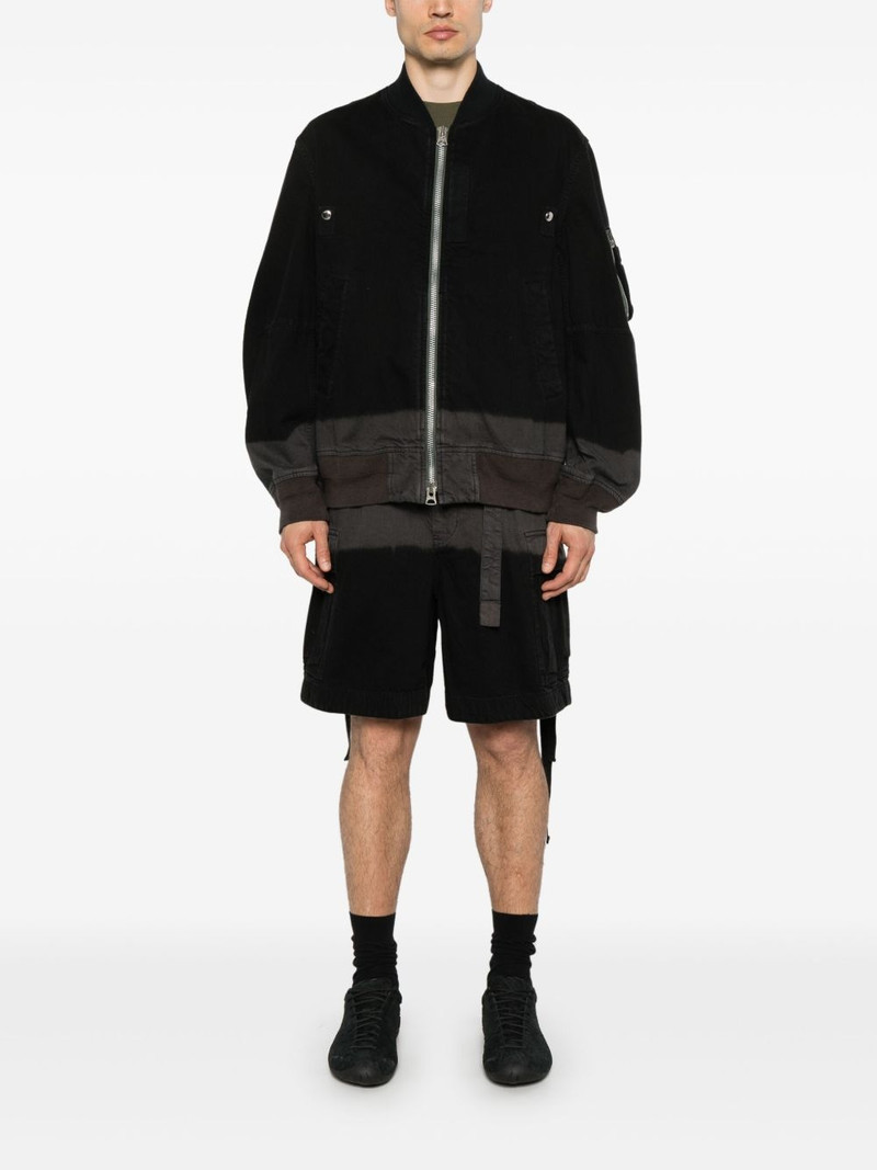 sacai garment-dyed cargo shorts outlook