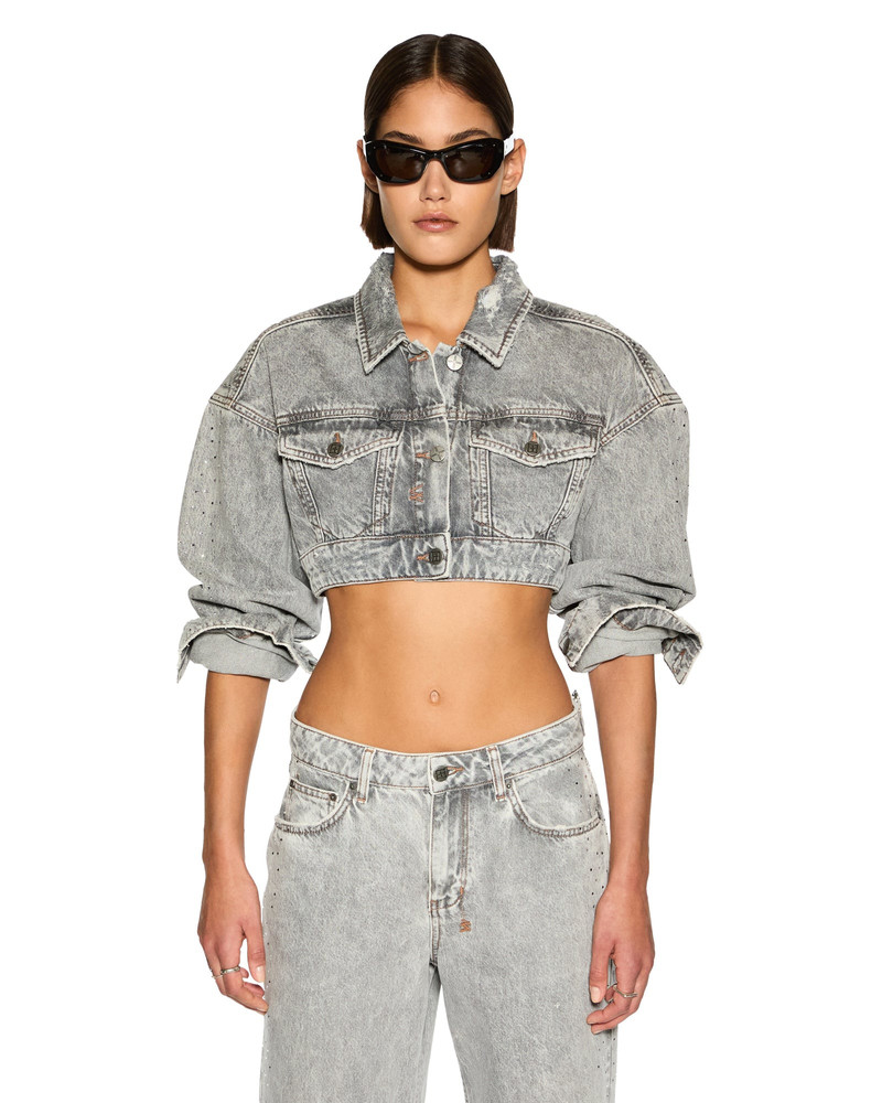 Ksubi SUPERCROP TRUCKER DIME KRYSTAL outlook