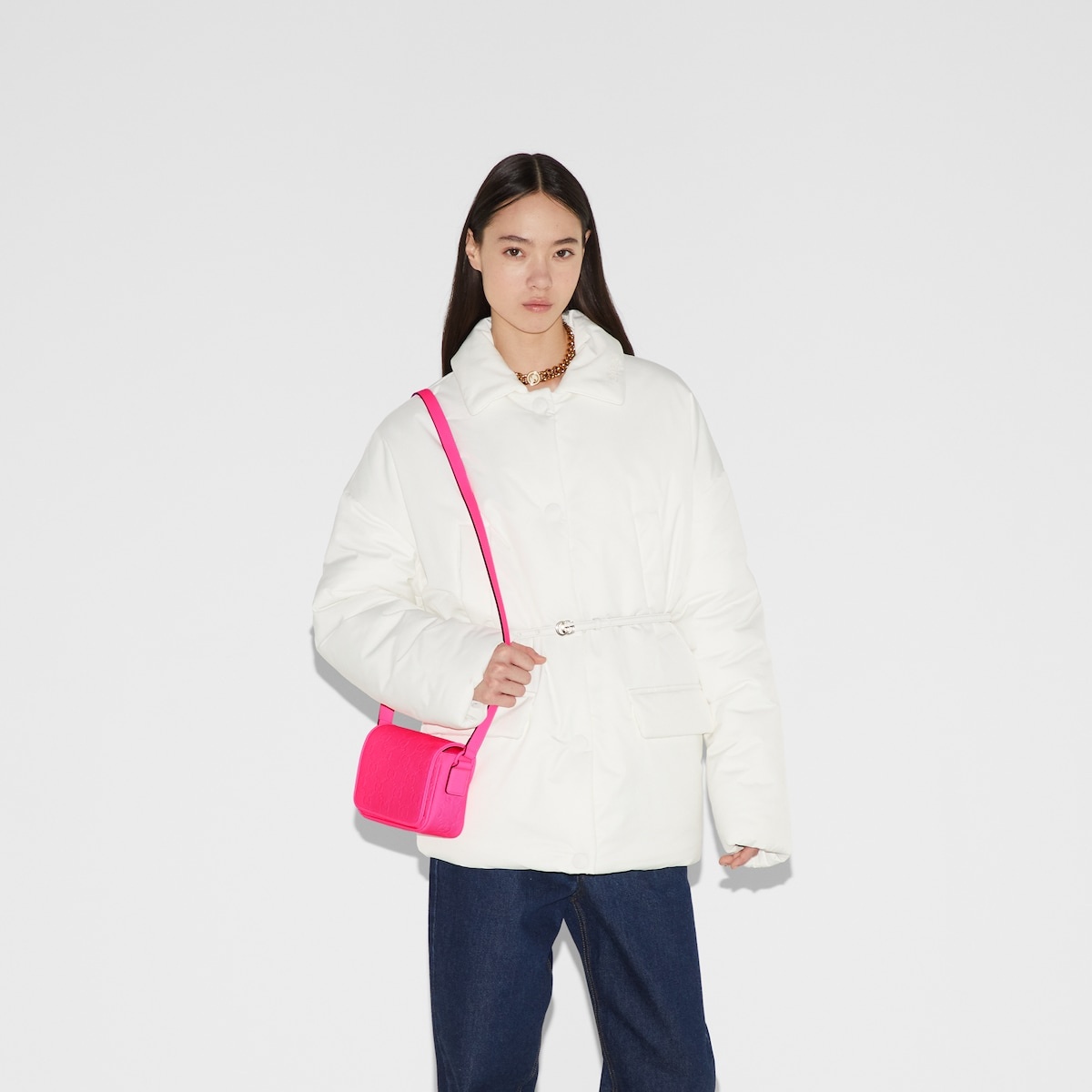 GG rubber-effect super mini bag - 4