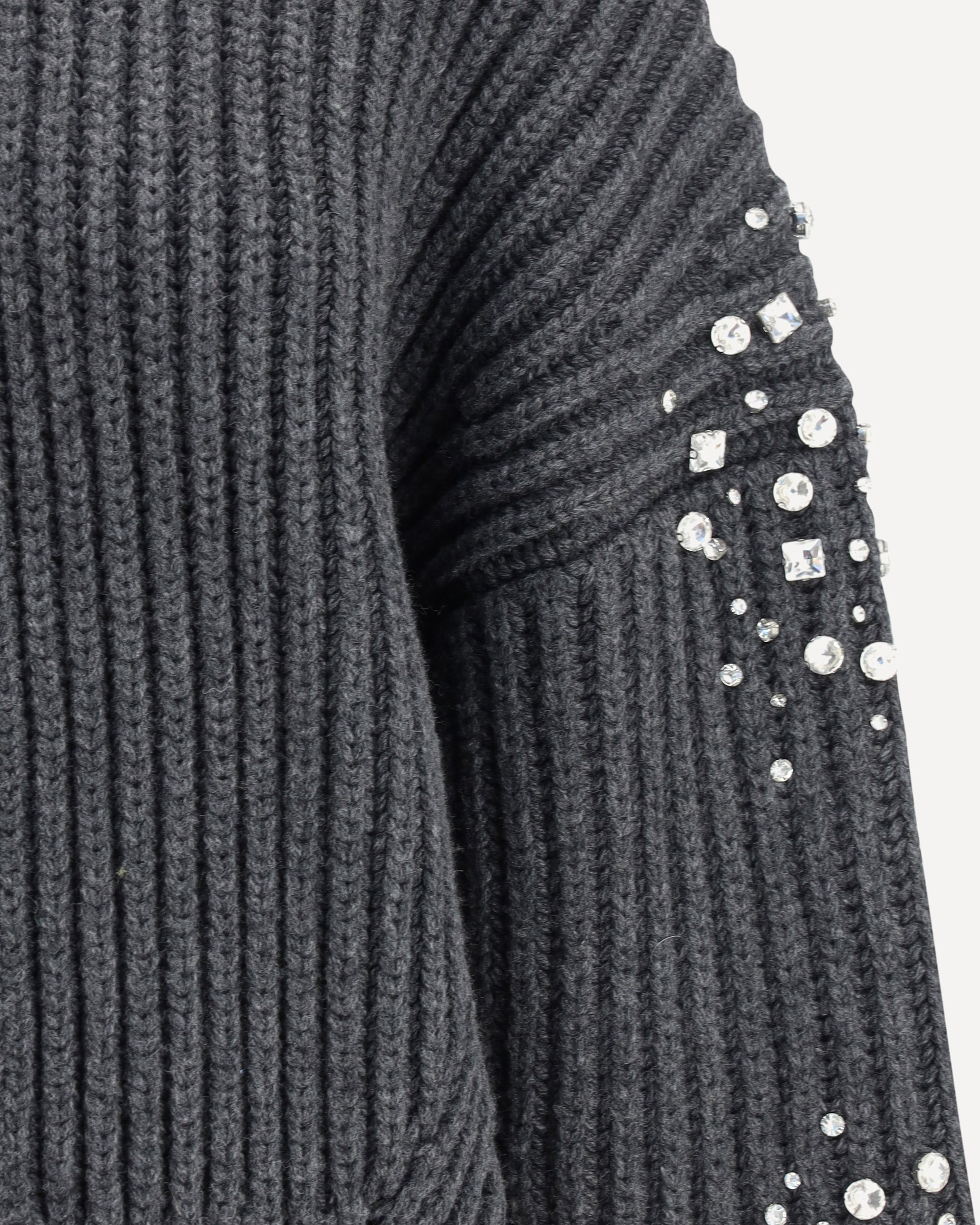 Rhinestones wool Cardigan - 3