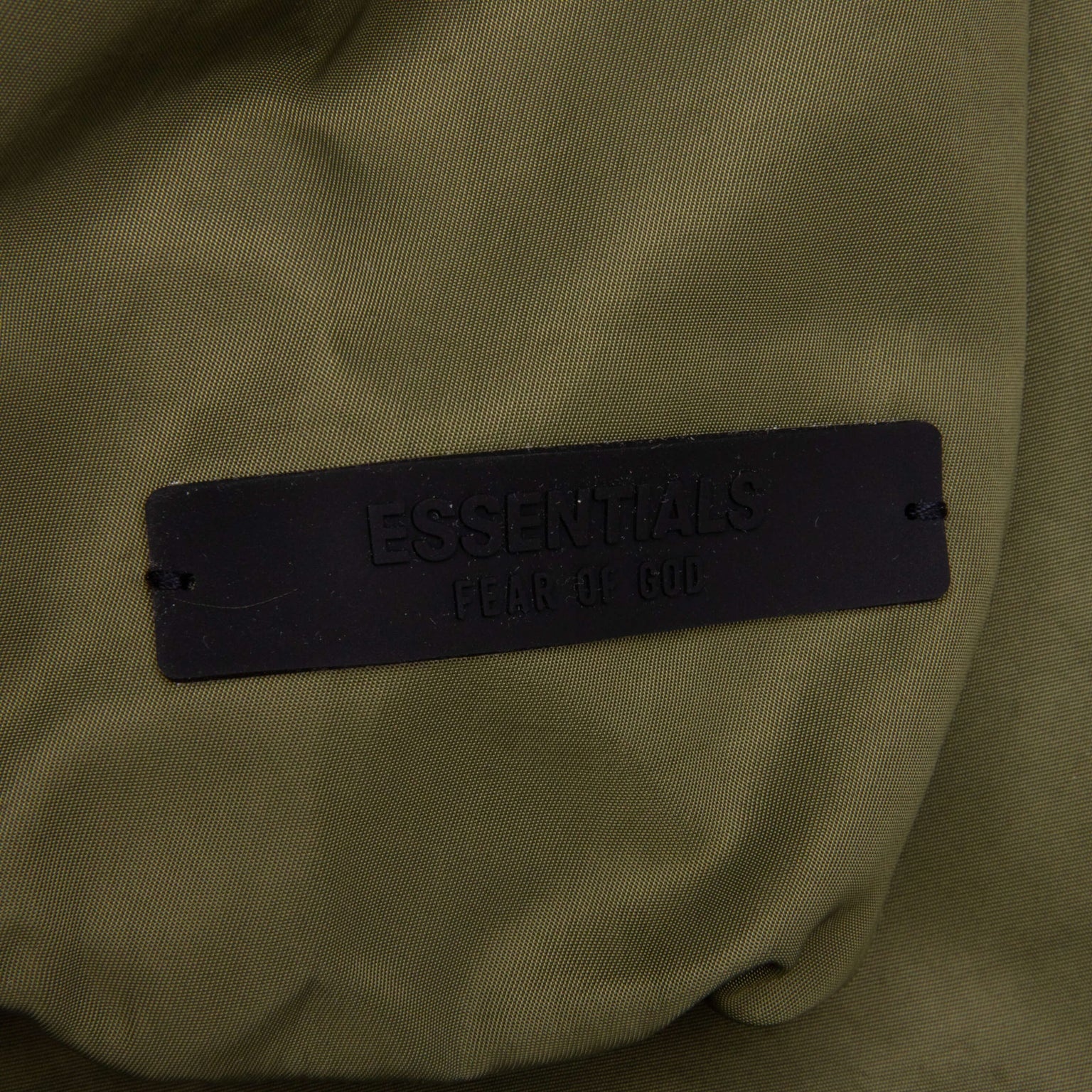 TEXTURED NYLON HOODED COACHES JACKET - MILITARY - 4
