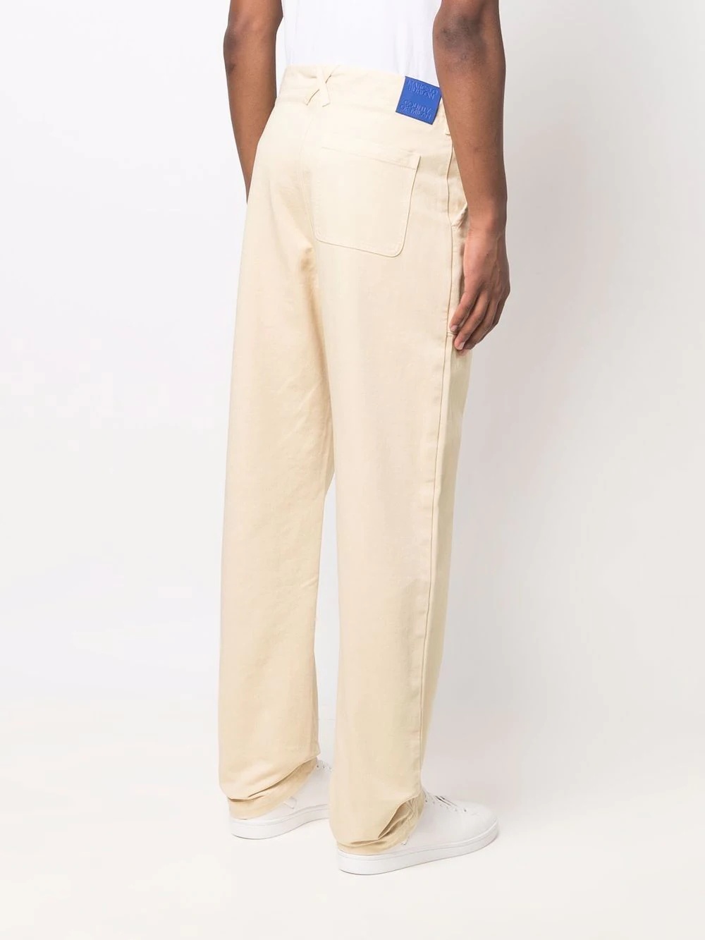 embroidered Cross straight-leg trousers - 4
