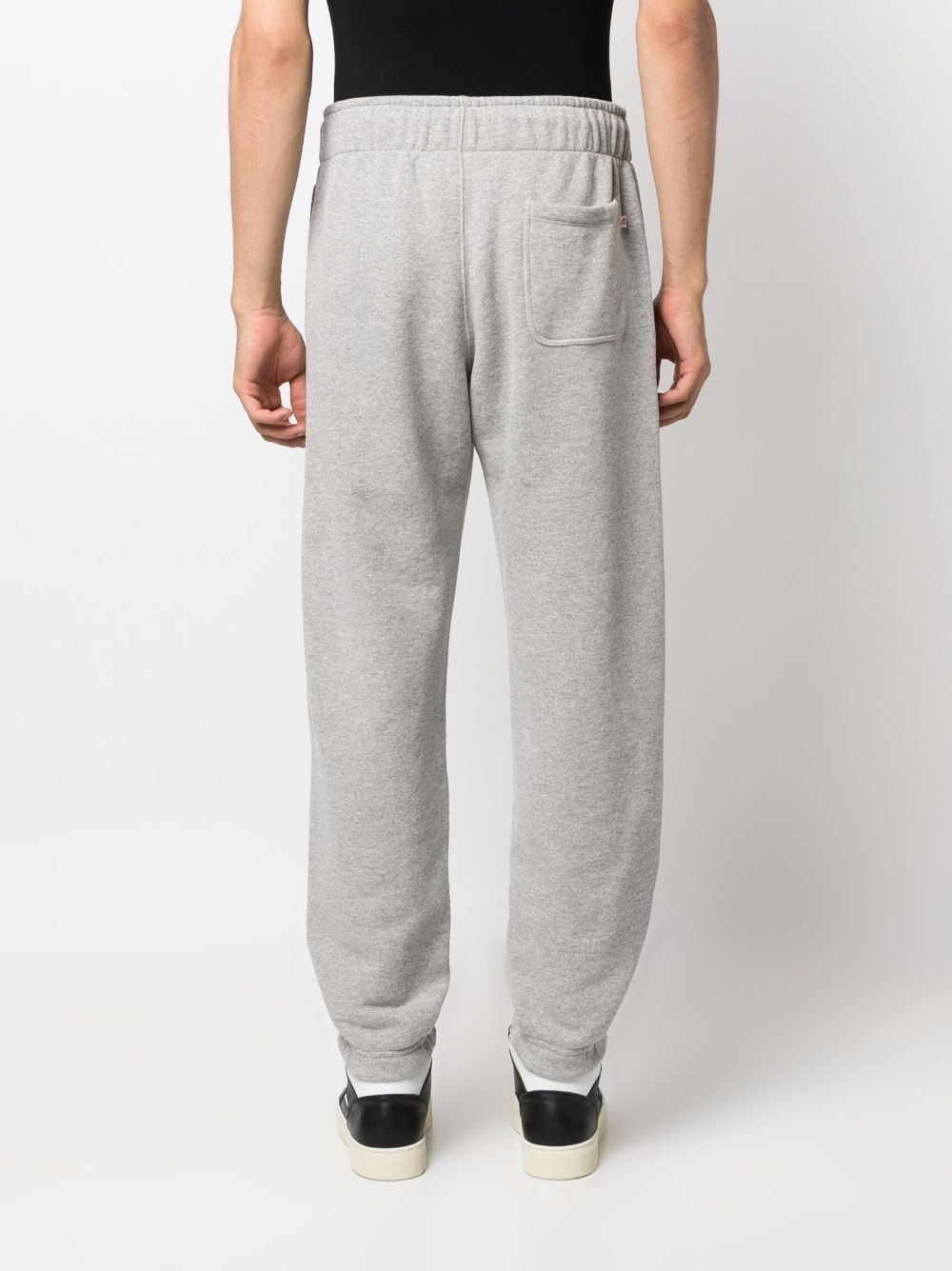logo-patch cotton track pants - 4