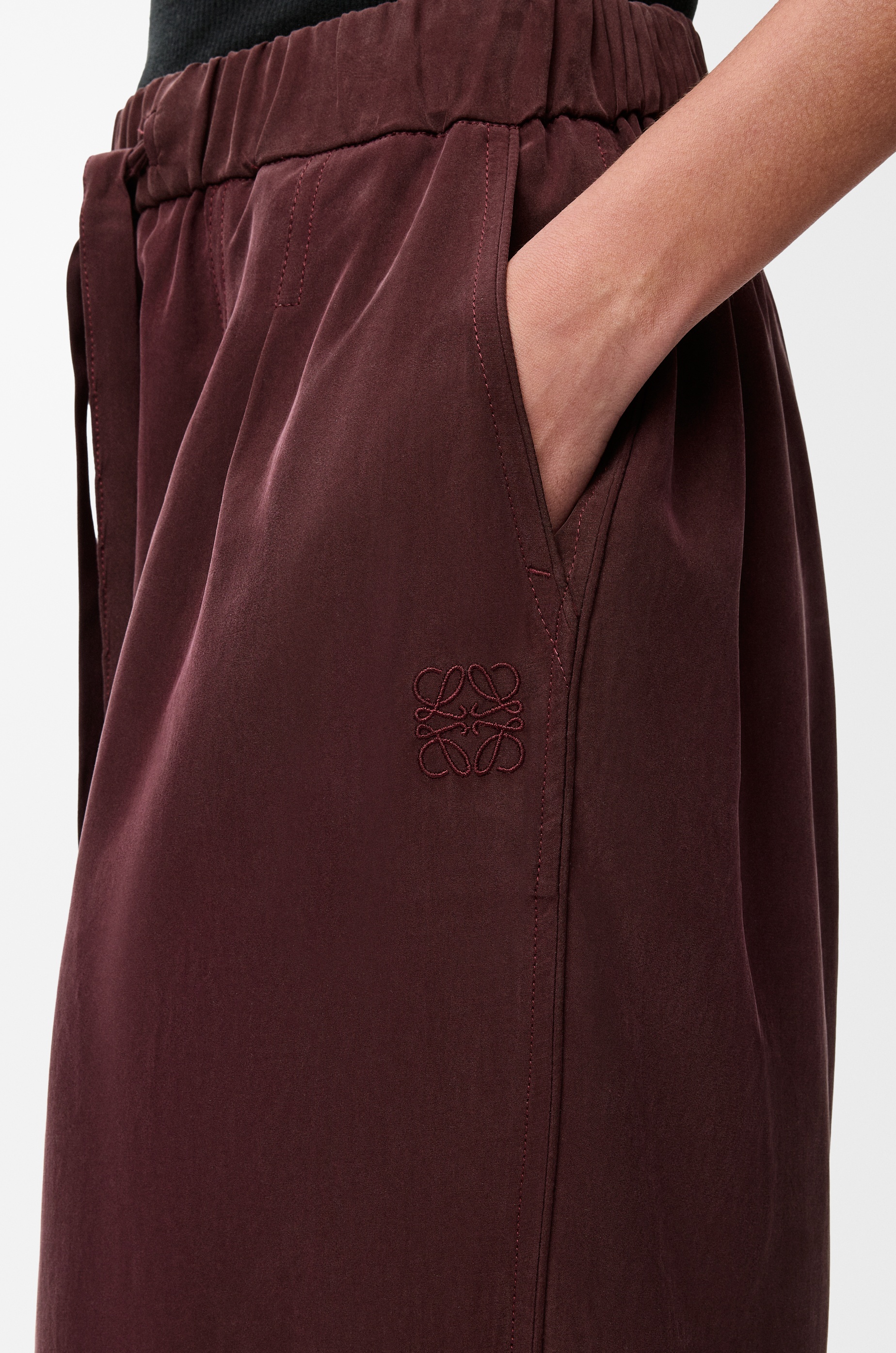 Pyjama trousers in silk - 5
