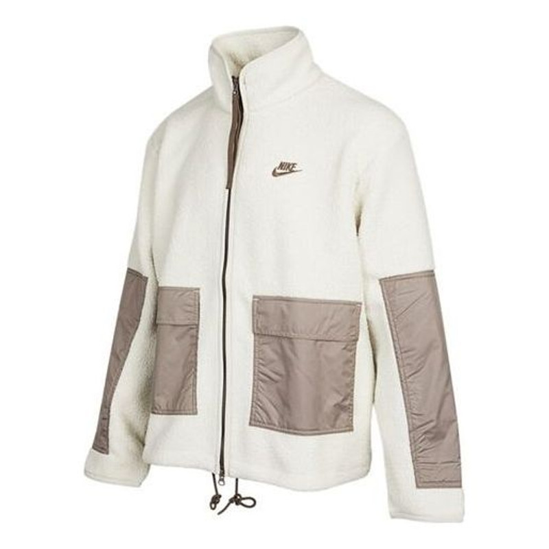 Nike fleece zipped hooded jacket 'White' DV8183-072 - 1