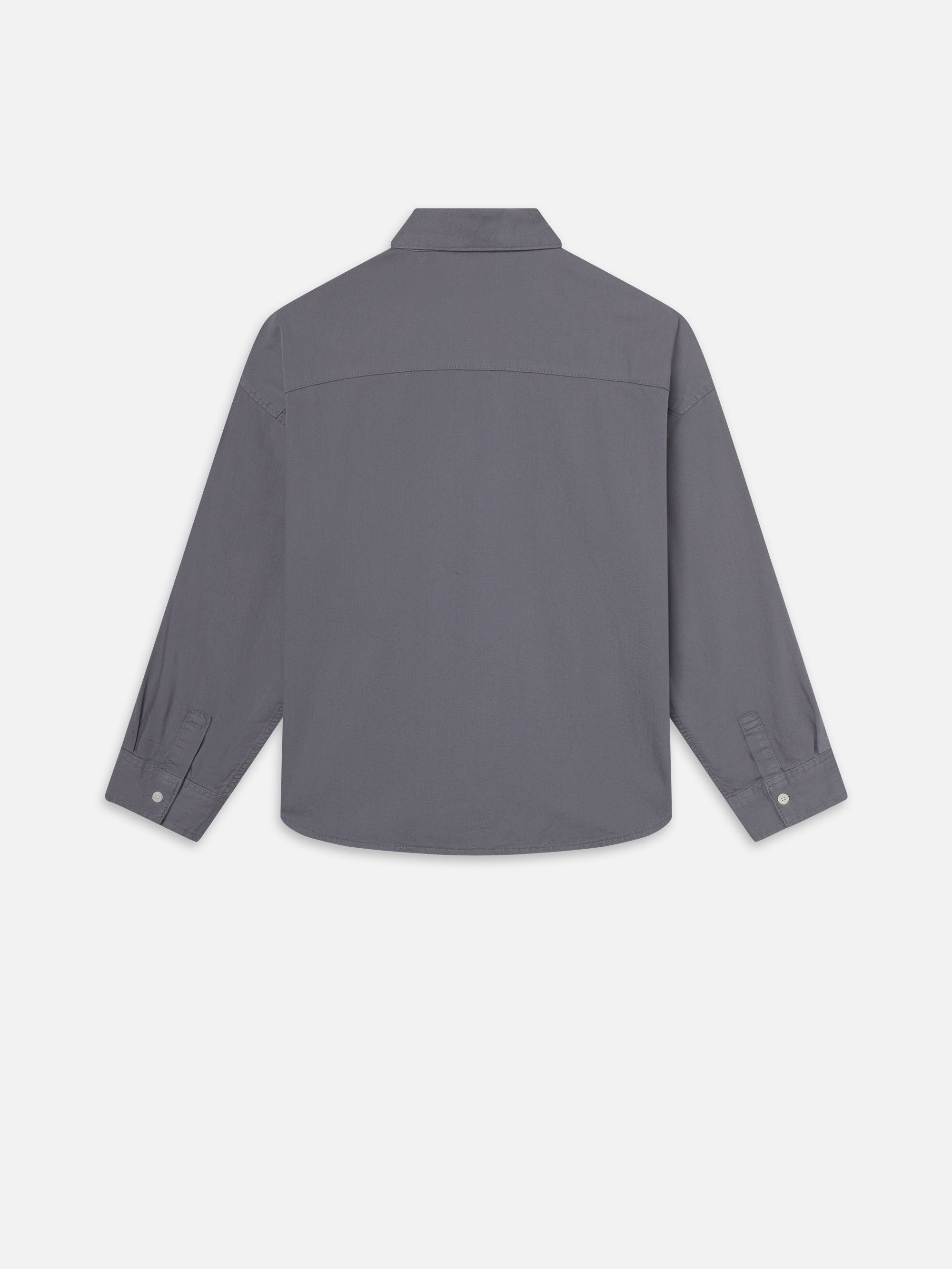 Relaxed Denim Shirt in Smoky Blue - 3
