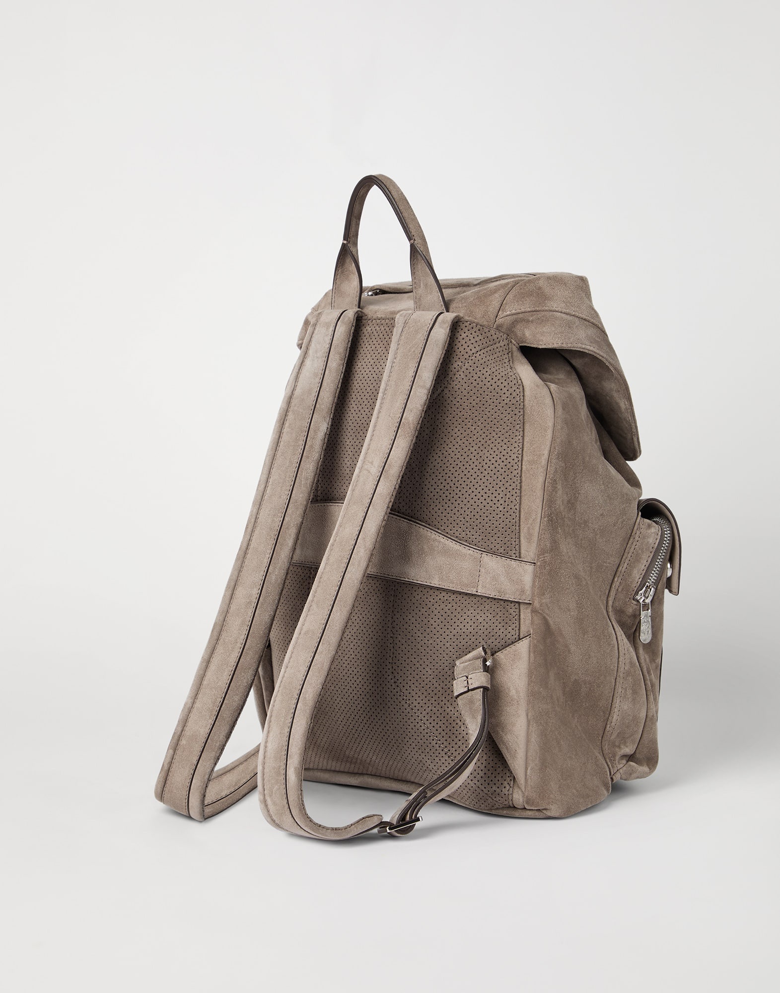 Suede leisure backpack - 2