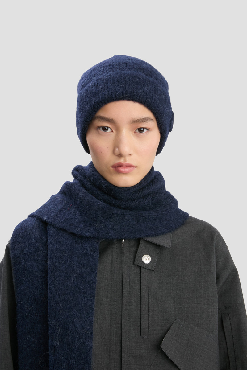 Alpaca Hat In Navy 3