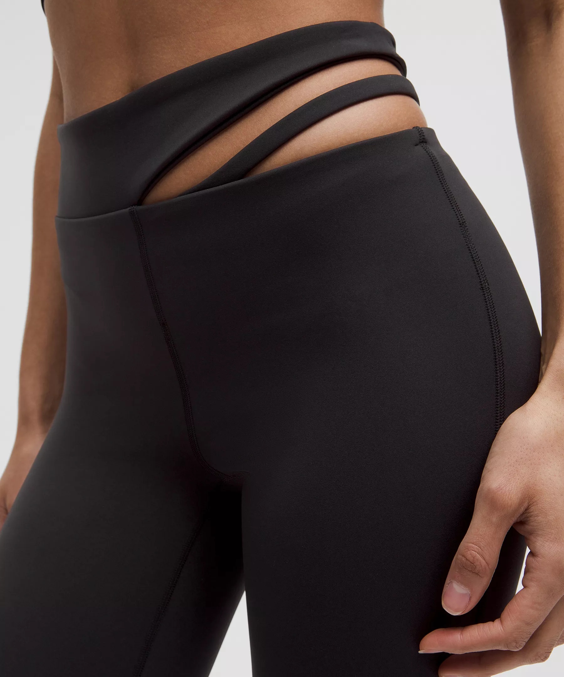 Cut-Out Waist High-Rise Train Tight 25" - 4