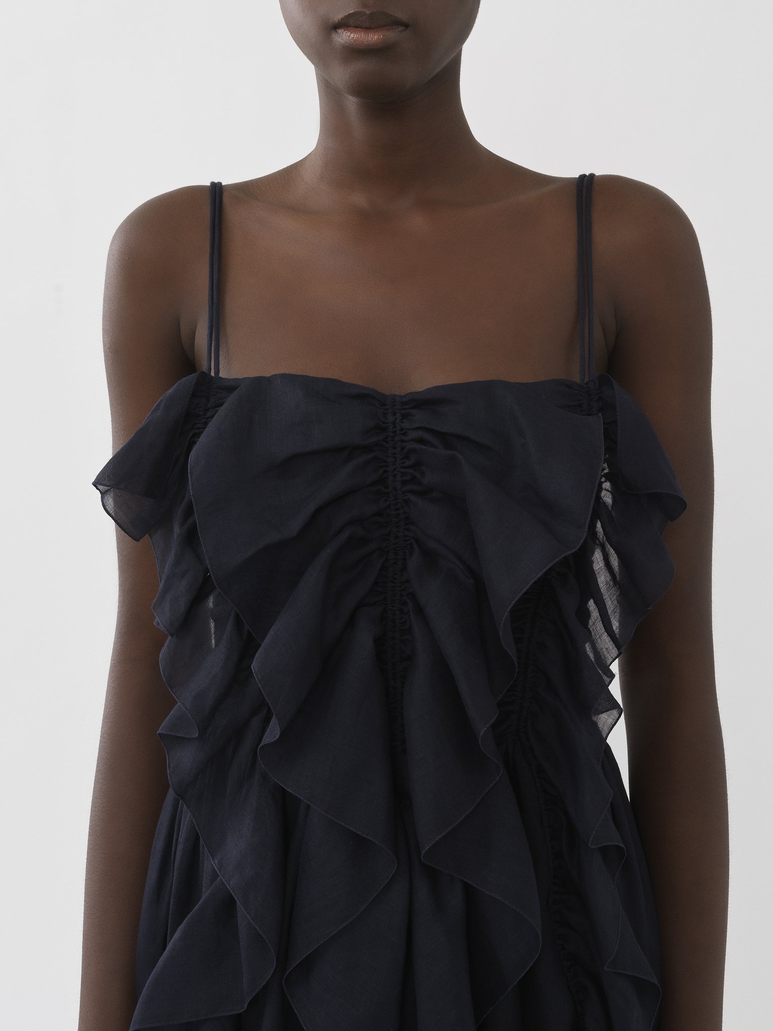 RUFFLED MIDI DRESS - 6