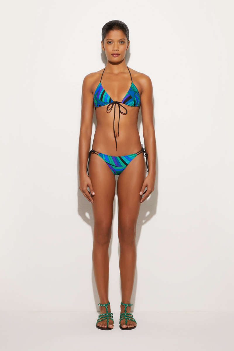 PUCCI IRIDE PRINT TRIANGLE BIKINI TOP outlook