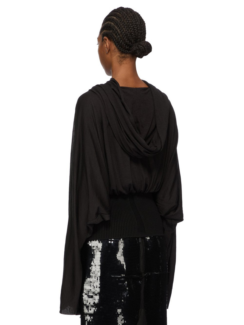 Black Concordians Cropped Tunic Hoodie 3
