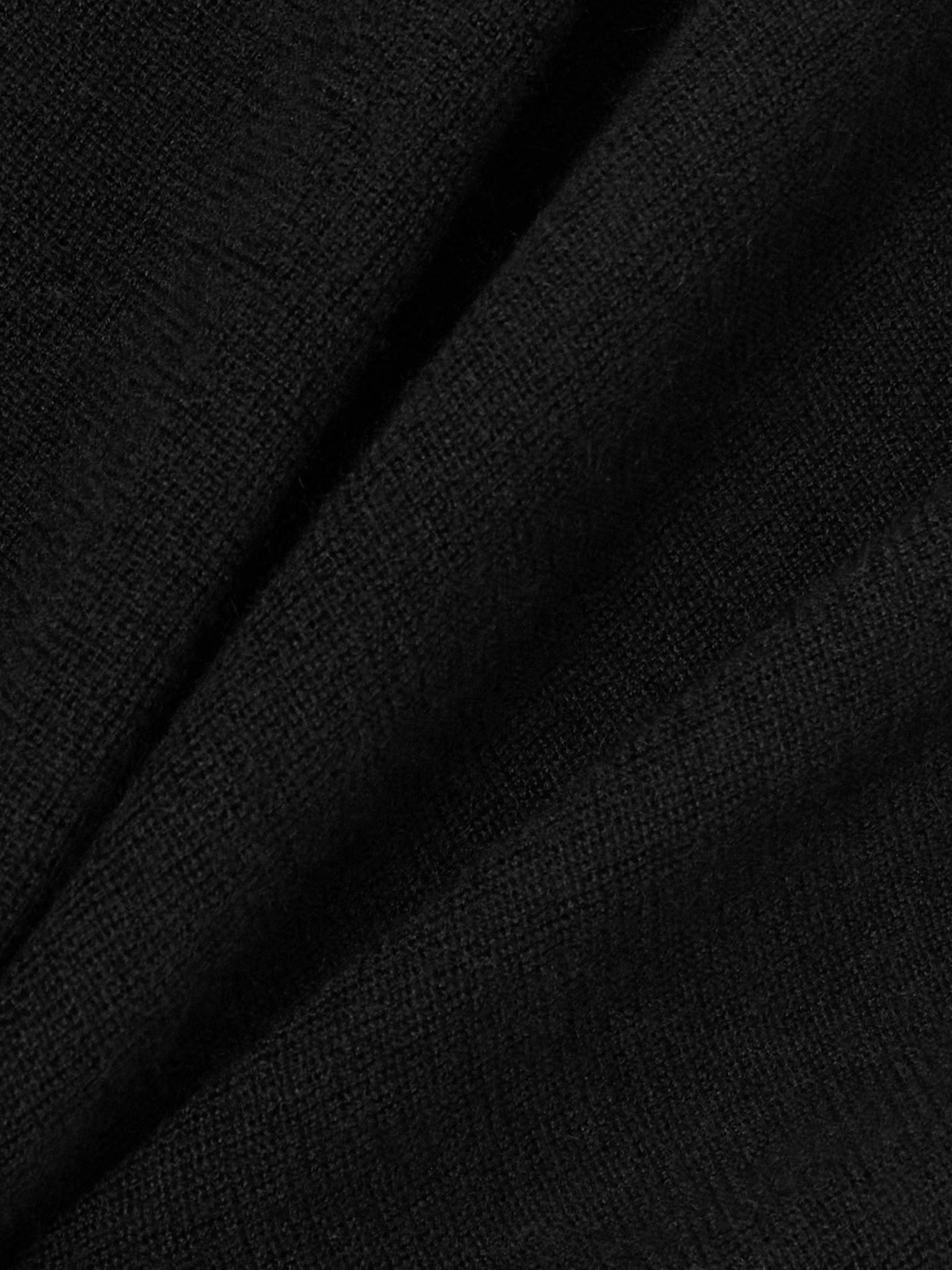 Cashmere-blend turtleneck maxi dress Black - 4