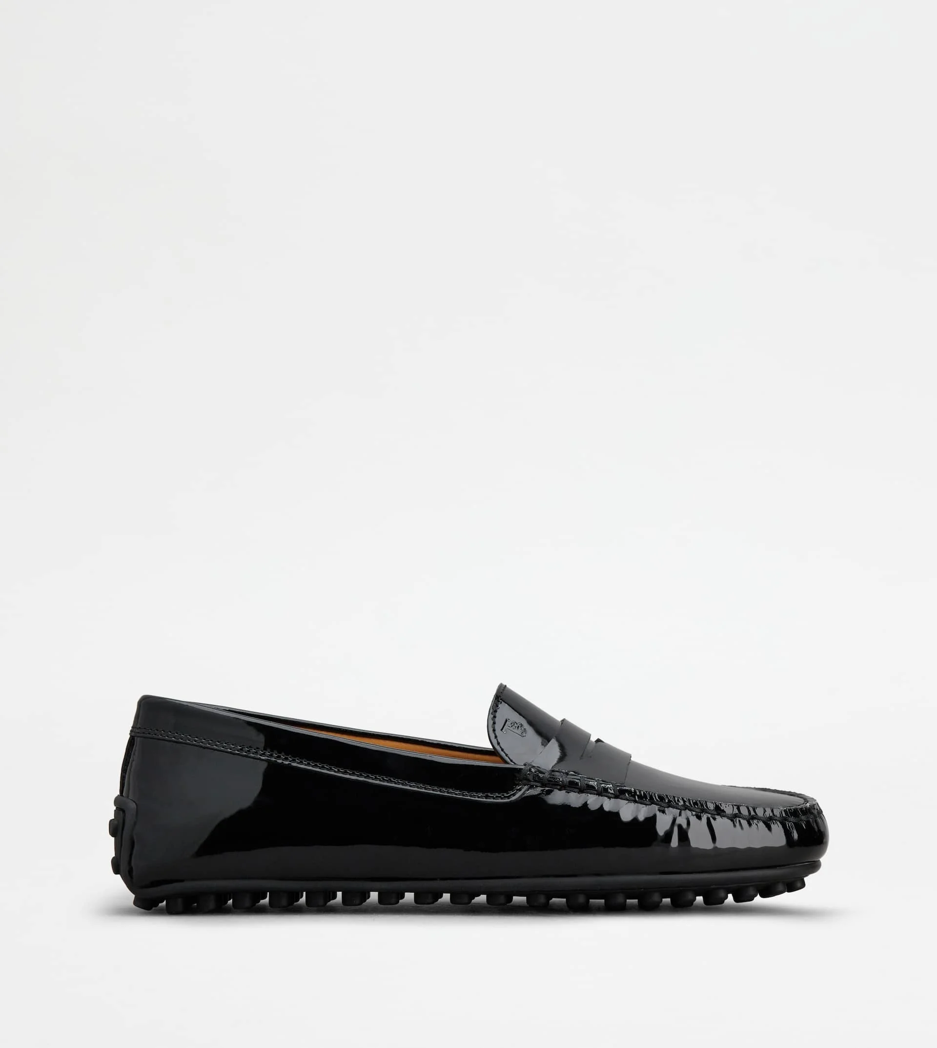 CITY GOMMINO DRIVING SHOES IN PATENT LEATHER - BLACK - 1