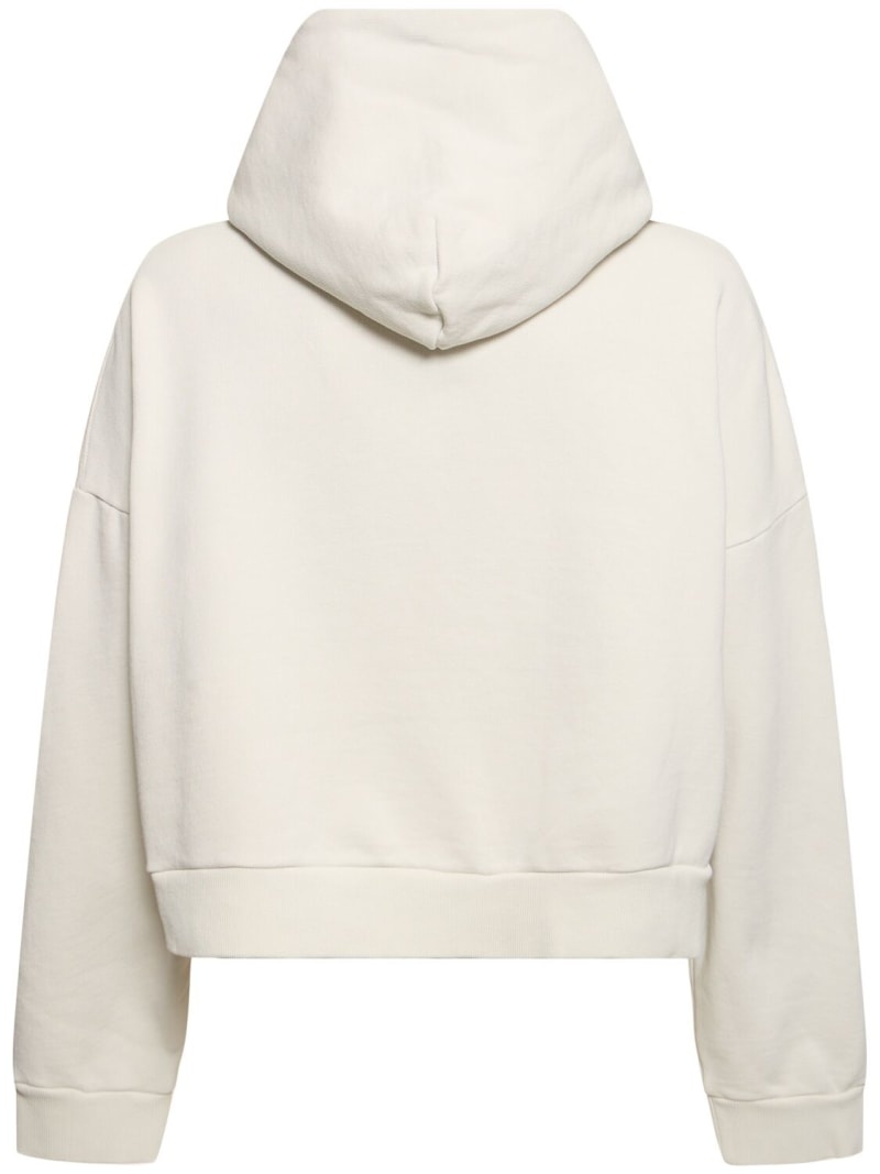 Heavy washed cotton hoodie - 5