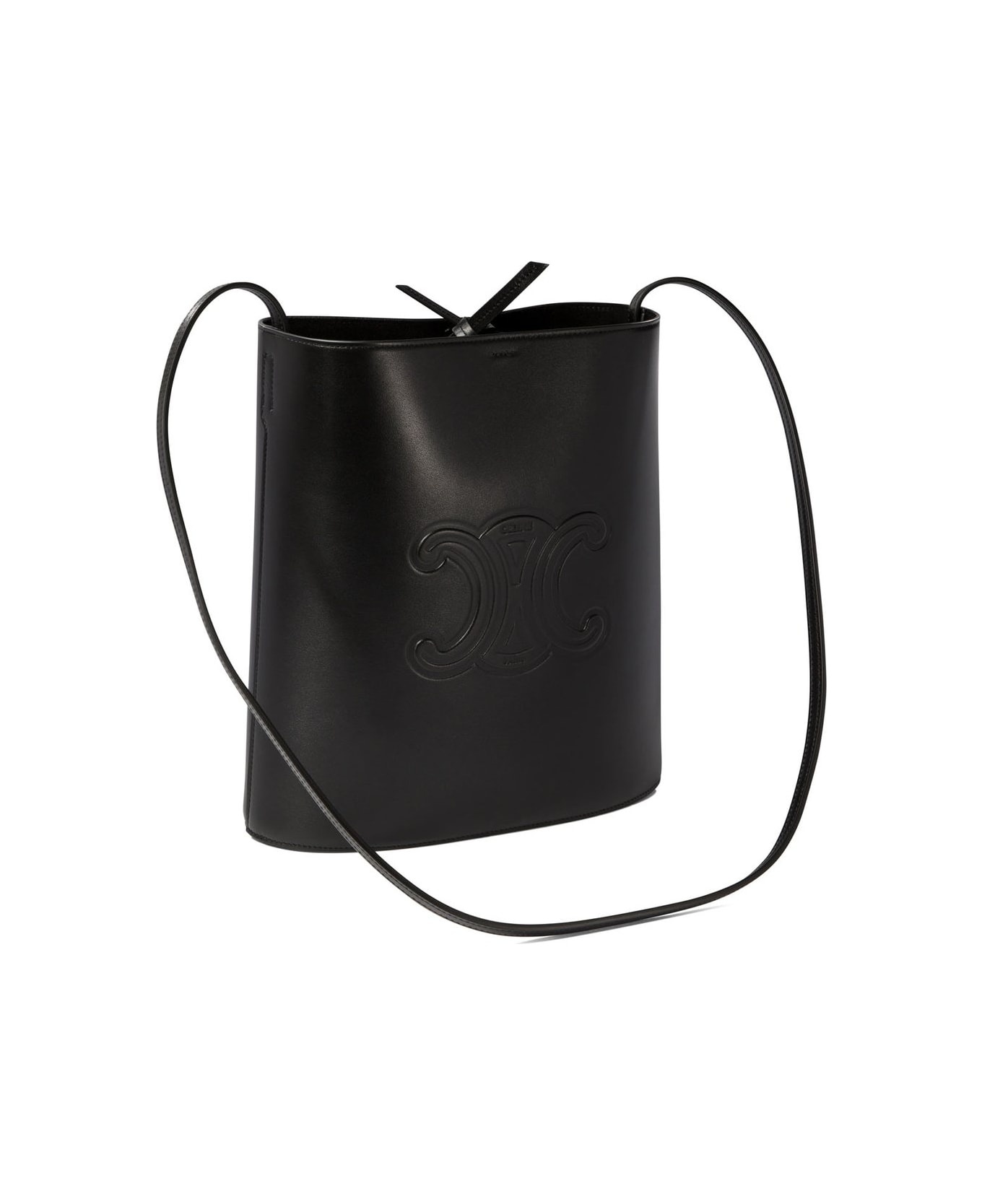 Logo Embossed Small Bucket Bag - 3
