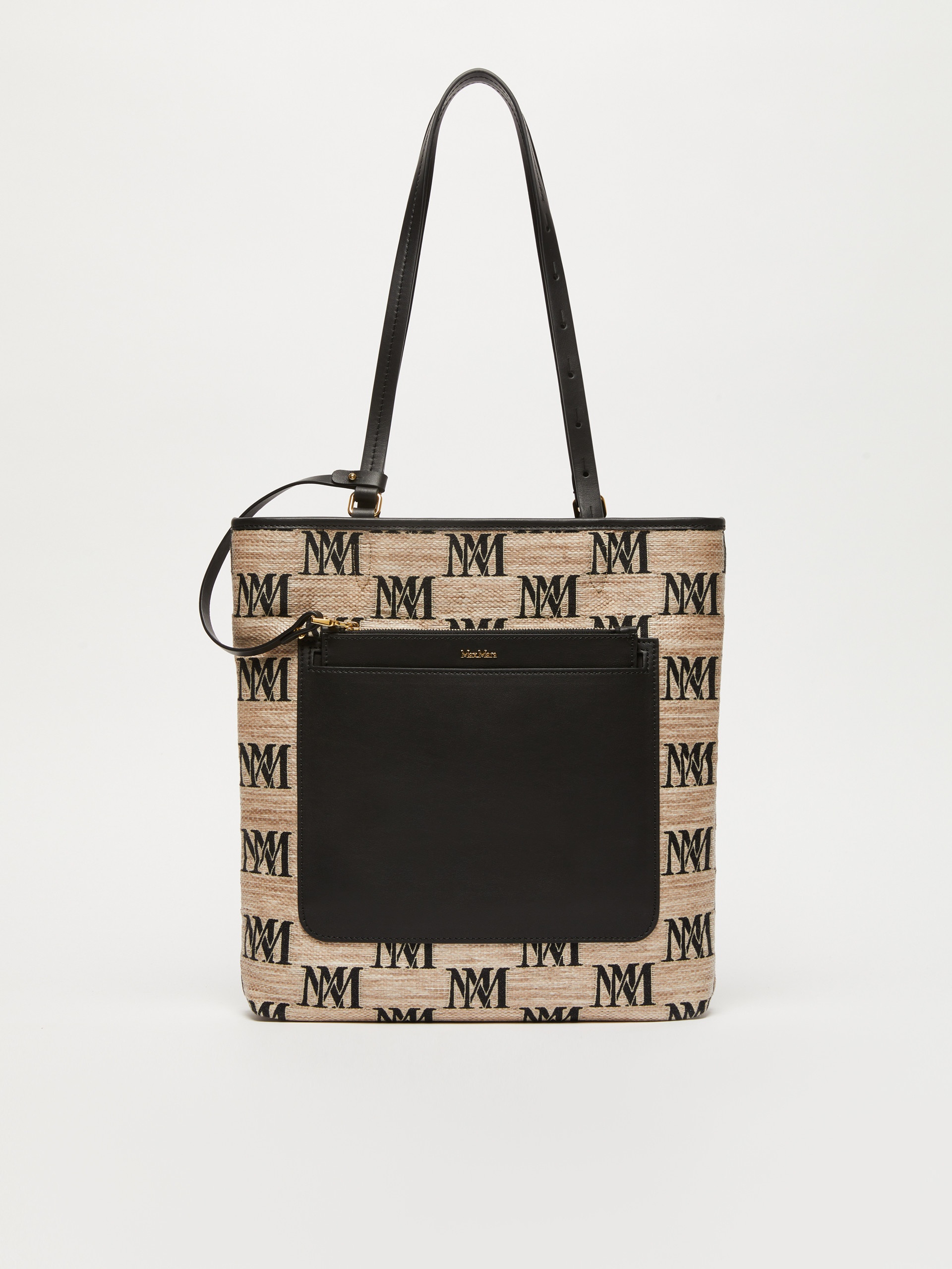 EASYBAG Jacquard raffia tote bag - 1