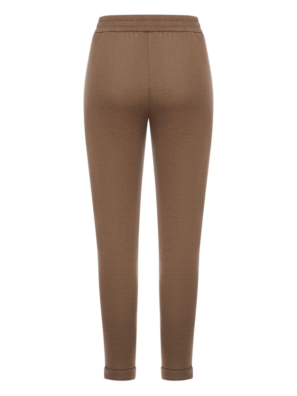 Cotton and silk blend trousers - 2