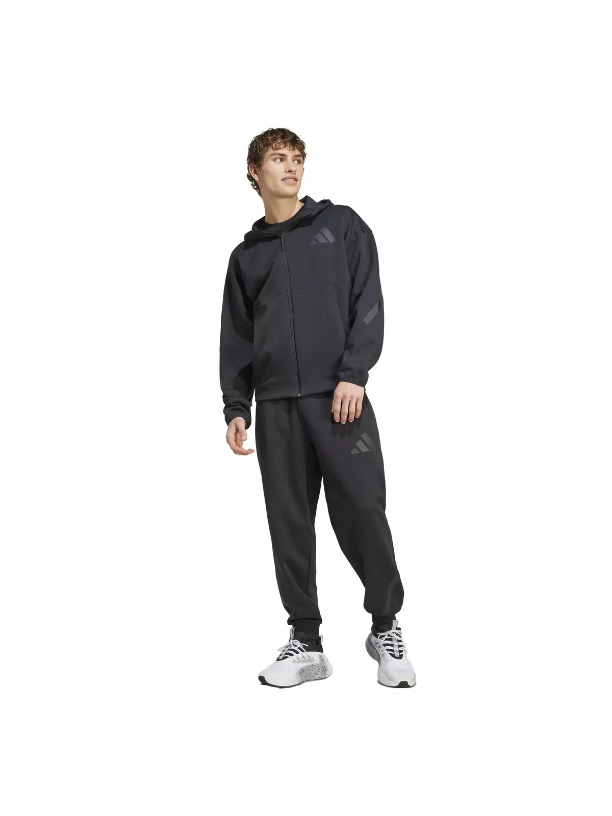 Men's Z.N.E. Full-Zip Hooded Track Jacket - Black - 6