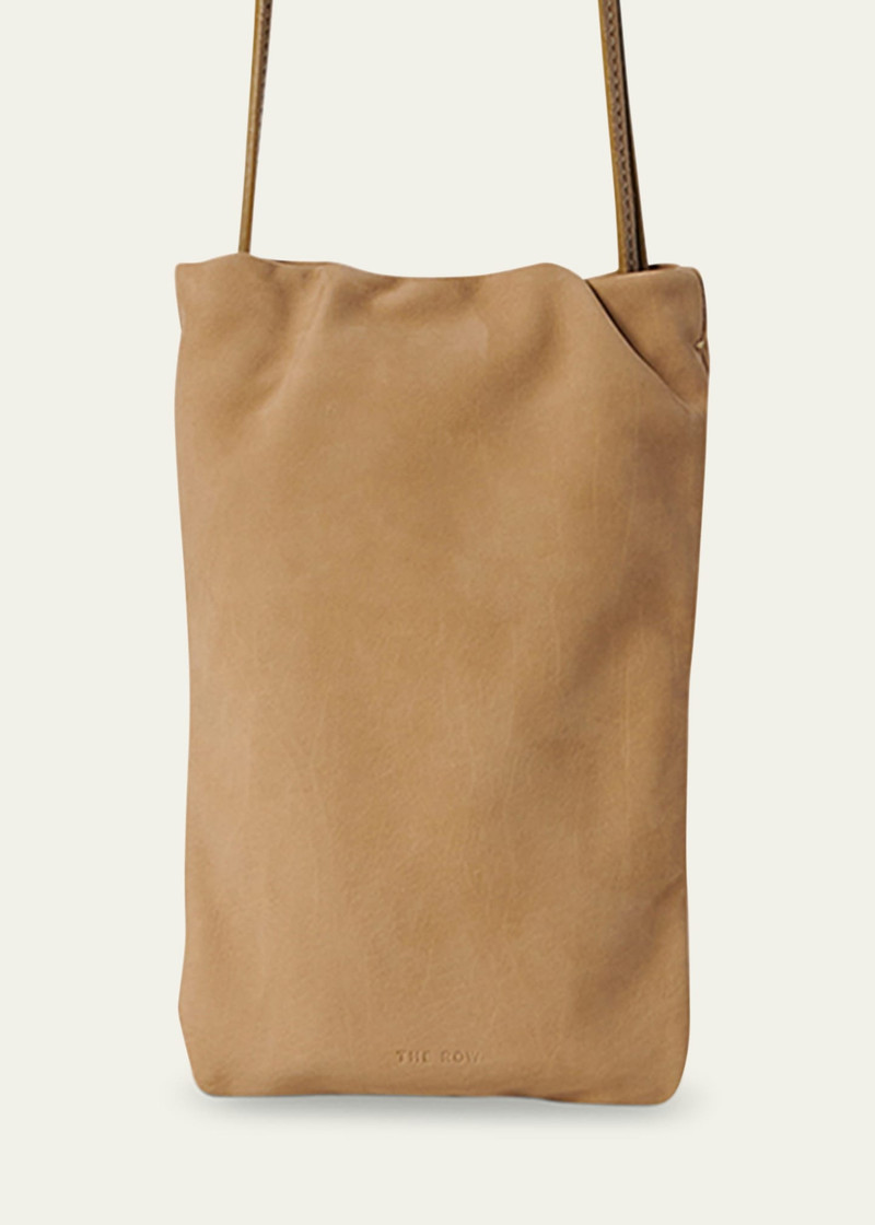 The Row Bourse Phone Case in Nubuck Leather outlook